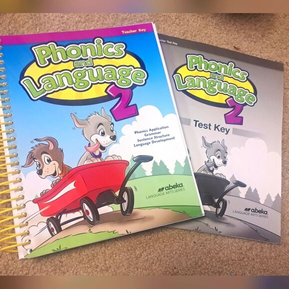 Abeka Phonics and Language 2 Teacher Homeschool Book Set - Picture 1 of 3